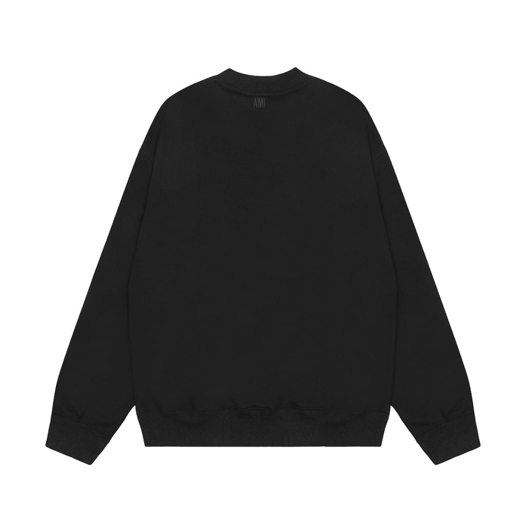 AMI PARIS ハート ロゴ コットン 刺繍 長袖 Tシャツ★人気★