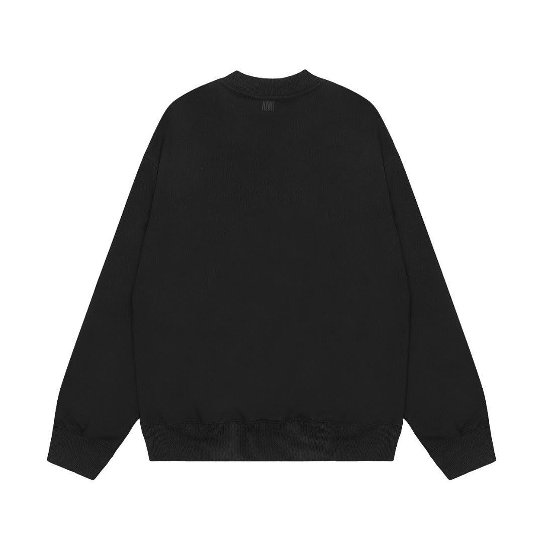 AMI PARIS ハート ロゴ コットン 刺繍 長袖 Tシャツ★人気★
