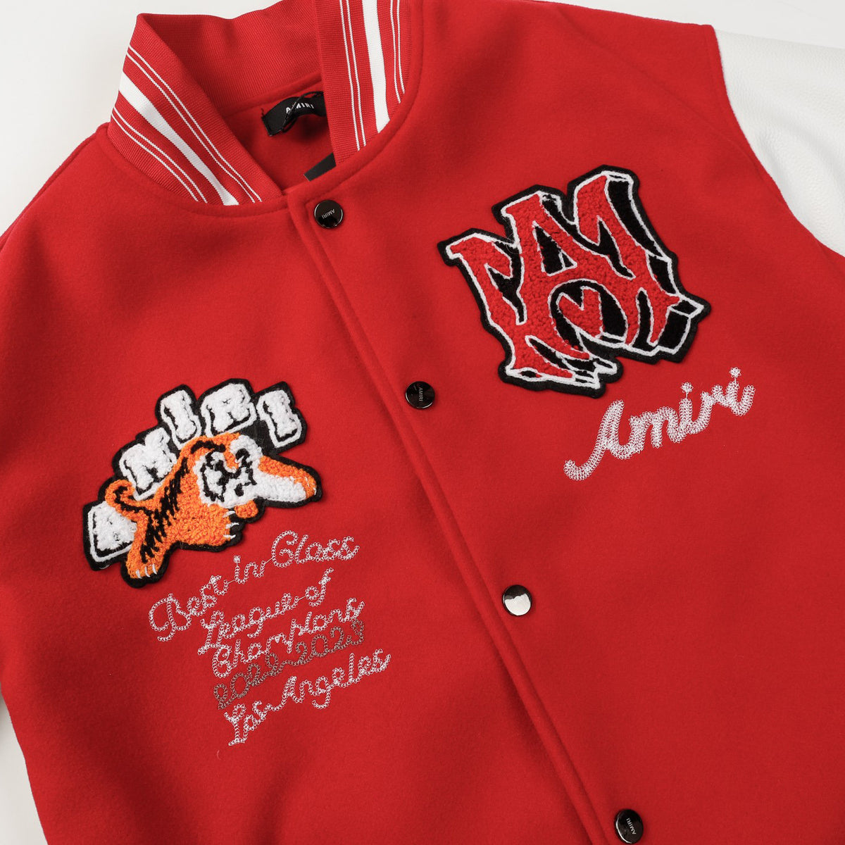 ★AMI PARIS アミ パリス 新作タイガータオル刺繍ベースボールジャケット