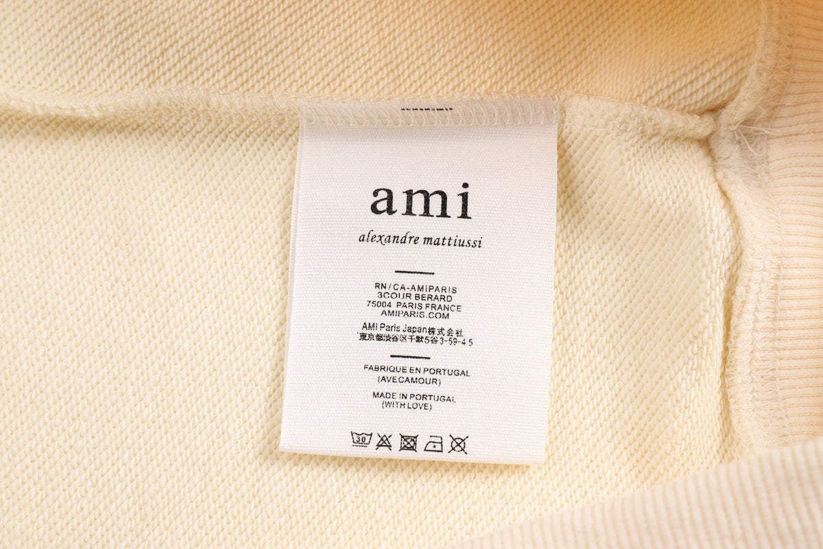 AMI PARIS ハート ロゴ コットン  長袖 Tシャツ★人気★