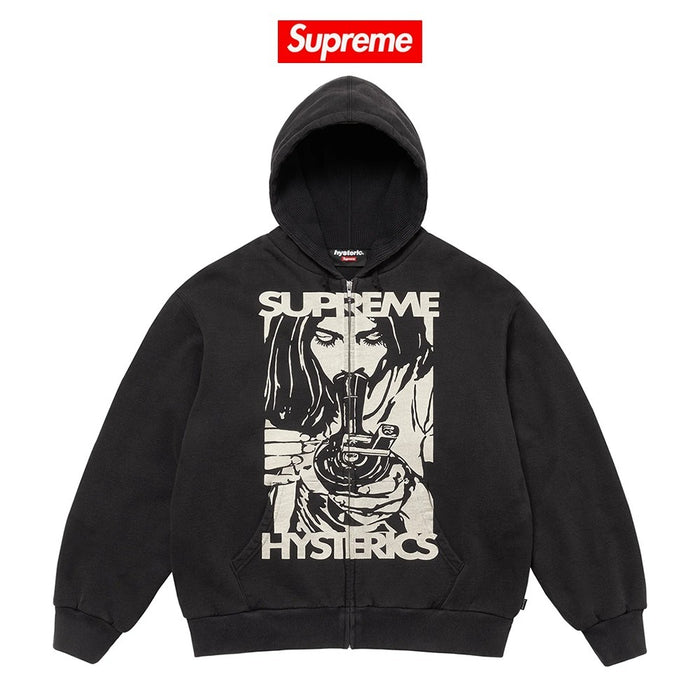 Supreme × HYSTERIC GLAMOUR サーマル裏地 ジップアップパーカー