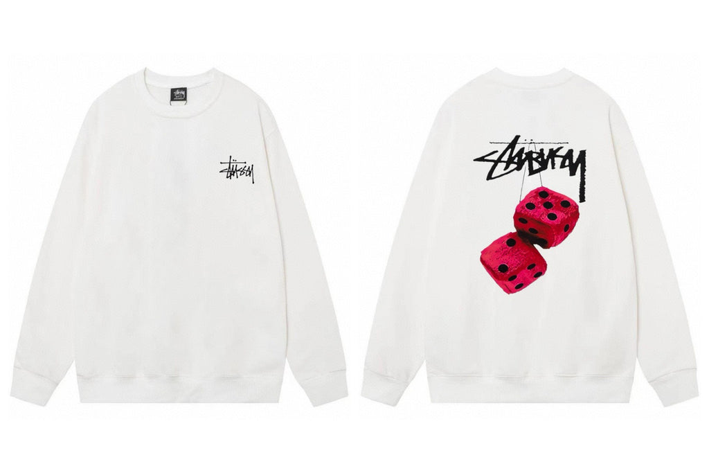 Stussy ステューシー  リラックスフィットのスウェットシャツ 3色兼用 男女兼用 レディース メンズ 105
