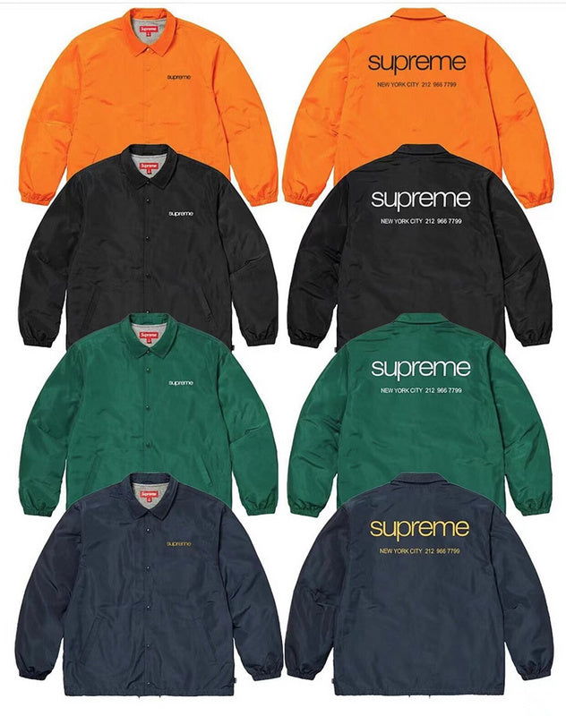 Supreme シュプリーム コーチジャケット 23FW NYC Coaches Jacket トレーナー メンズ レディース カジュアル D424
