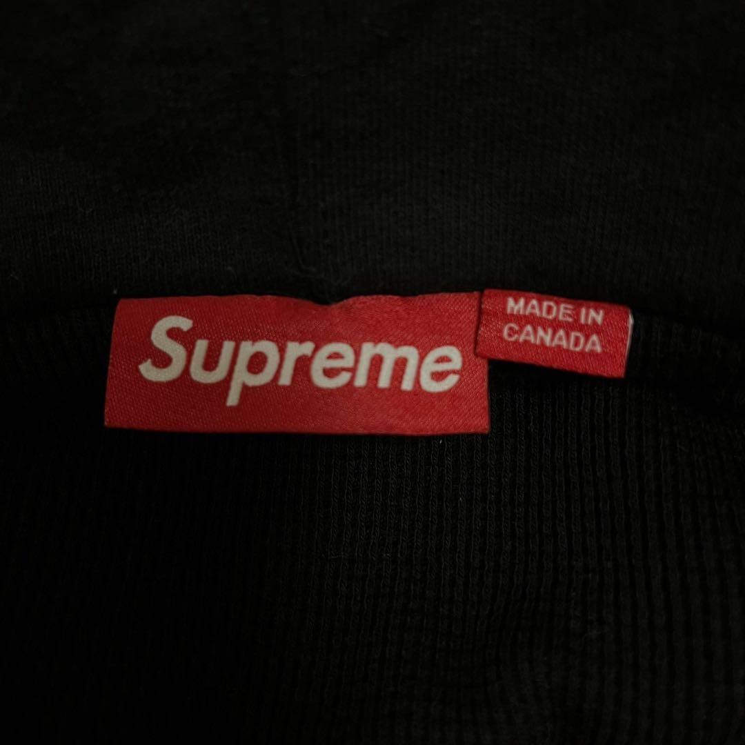 Supreme カレッジロゴ アップリケ ジップアップパーカー