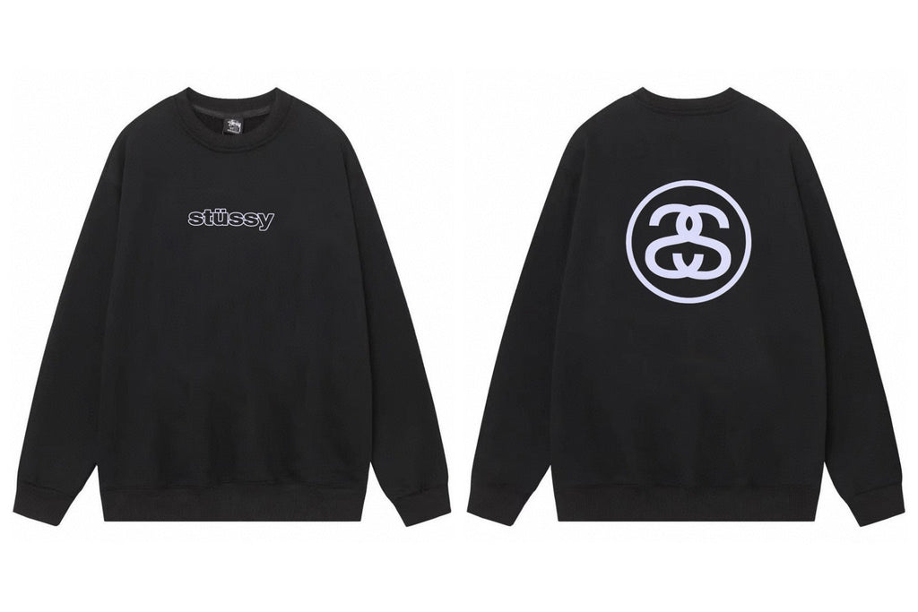 Stussy ステューシー  スポーティーなスタイルクルーネックスウェット 2色兼用 男女兼用 レディース メンズ 107