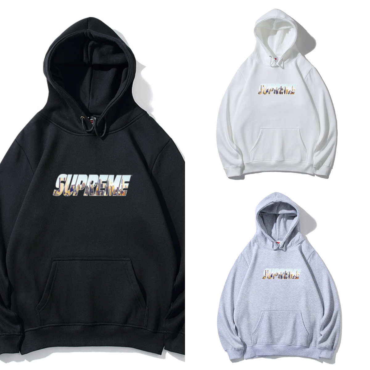 Supreme 重ね文字ロゴ スウェットパーカー