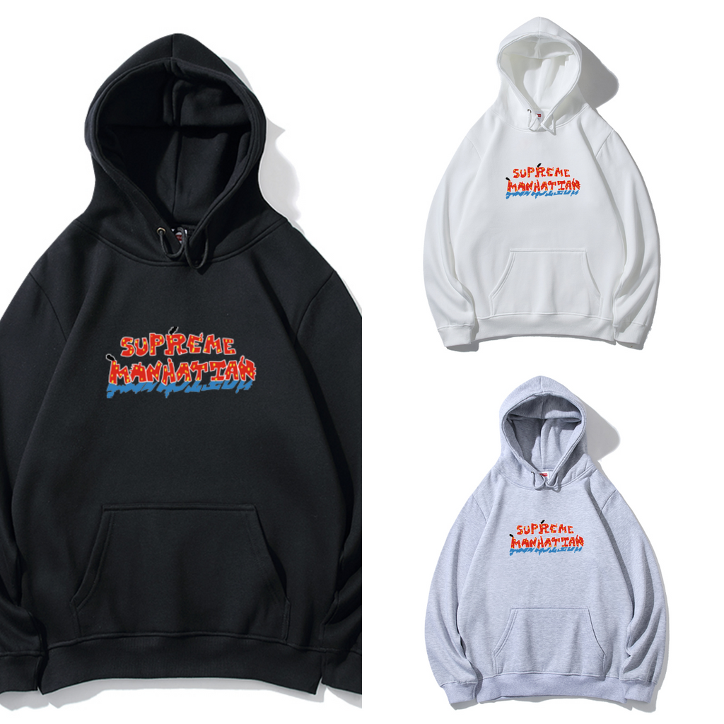 Supreme マルチカラー 3段ロゴ スウェットパーカー