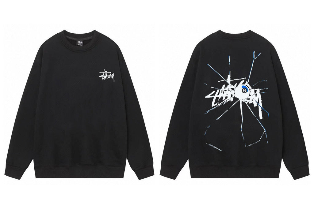 Stussy ステューシー  柔らかい着心地のシンプルスウェット 2色兼用 男女兼用 レディース メンズ 108