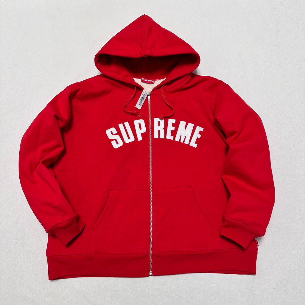 Supreme アーチロゴ ワッフル裏地 ジップアップパーカー