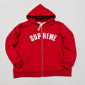 Supreme アーチロゴ ワッフル裏地 ジップアップパーカー