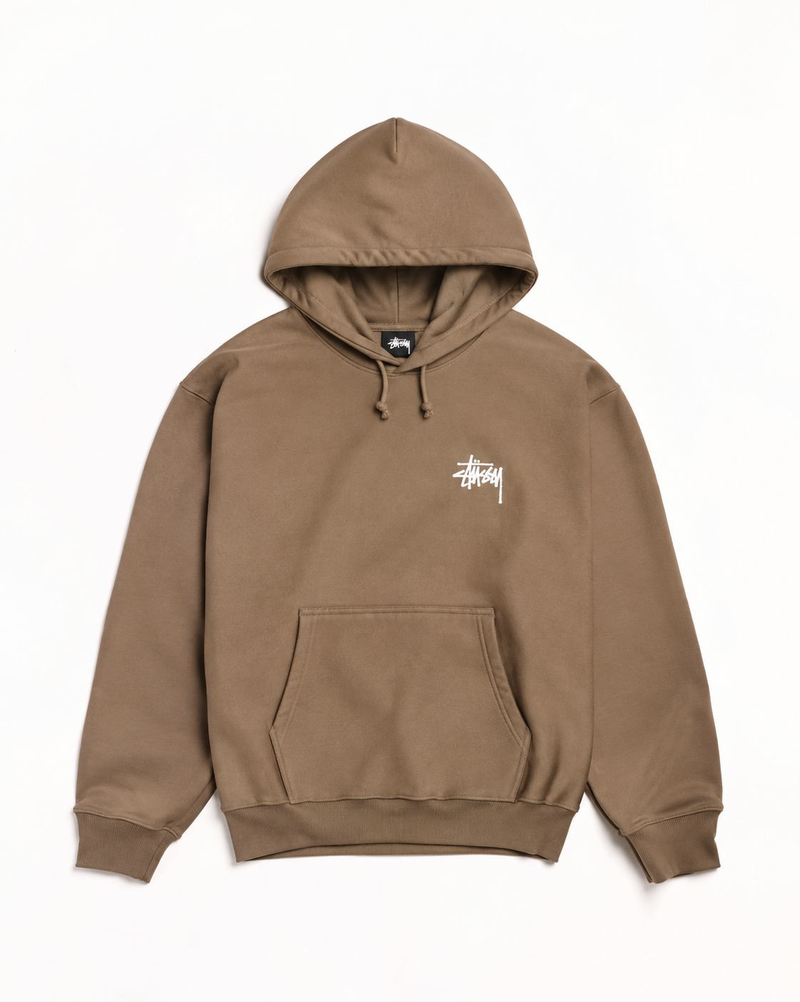 Stussy BASIC STÜSSY HOODIEステューシー  シンプルな無地フード付きスウェット 男女兼用 レディース メンズ