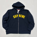 Supreme アーチロゴ ジップアップ スウェットパーカー