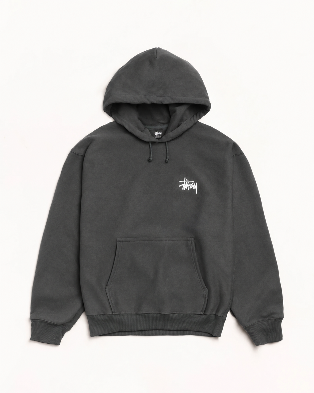 Stussy BASIC STÜSSY HOODIEステューシー  シンプルな無地フード付きスウェット 男女兼用 レディース メンズ
