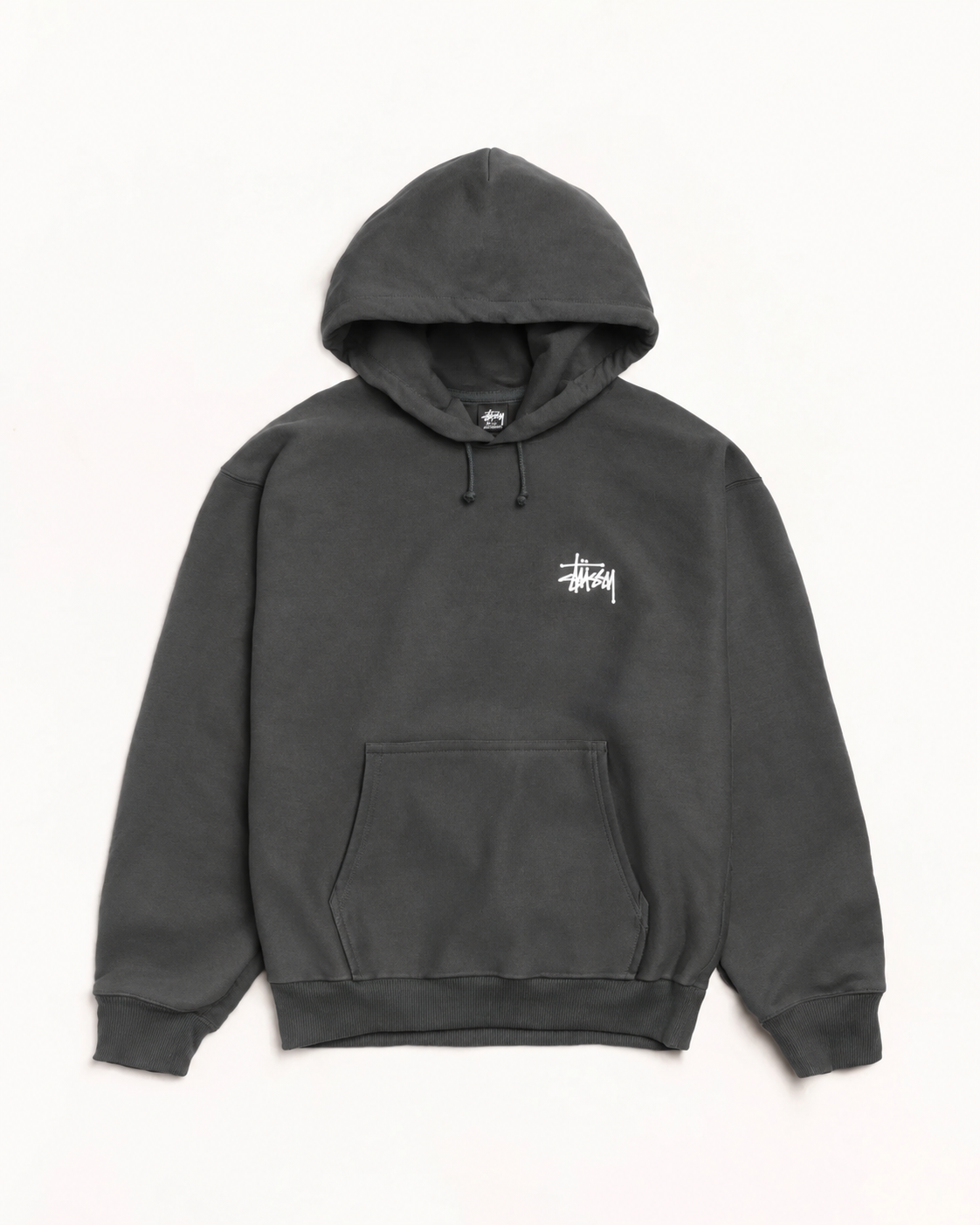 Stussy BASIC STÜSSY HOODIEステューシー  シンプルな無地フード付きスウェット 男女兼用 レディース メンズ
