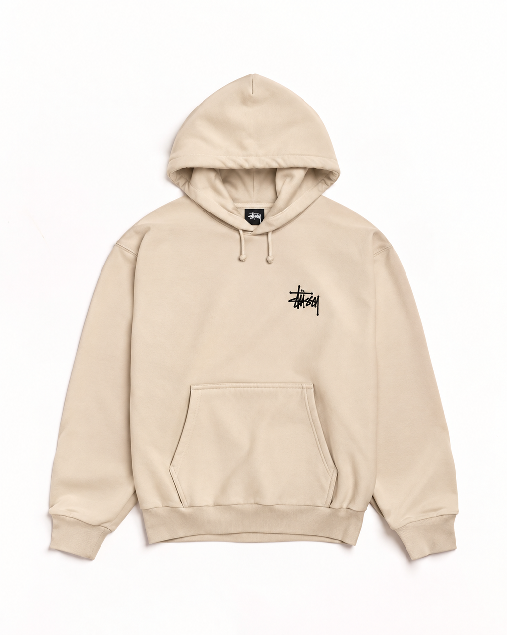 Stussy BASIC STÜSSY HOODIEステューシー  シンプルな無地フード付きスウェット 男女兼用 レディース メンズ