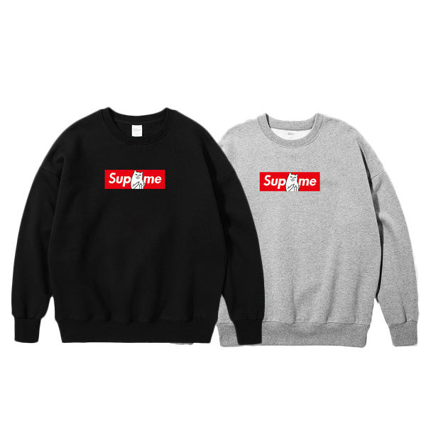 Supreme × Ripndip プリント スウェットパーカー