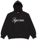 Supreme スクリプト刺繍ロゴ パーカー ブラック
