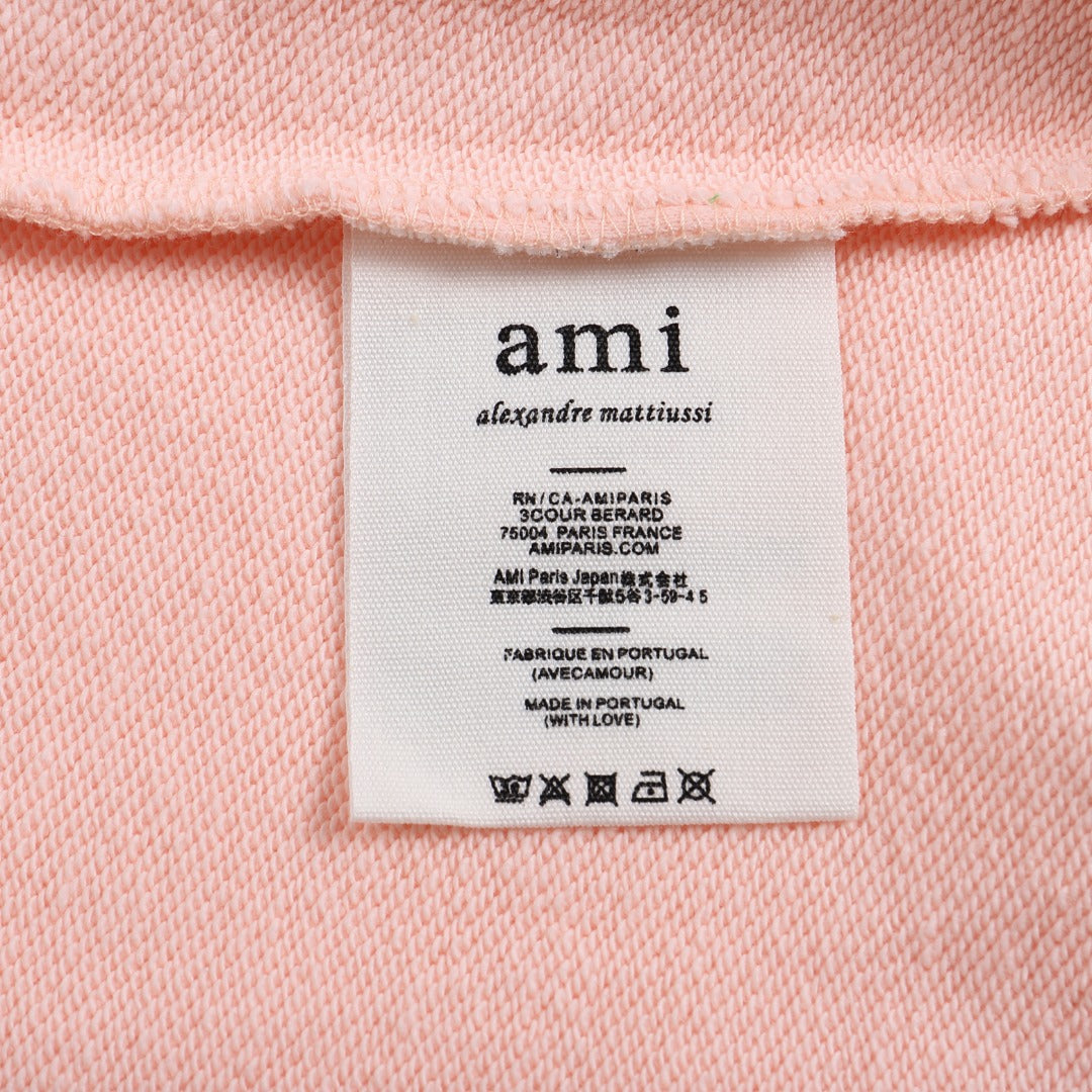 AMI PARIS ハート ロゴ コットン  長袖 Tシャツ★人気★