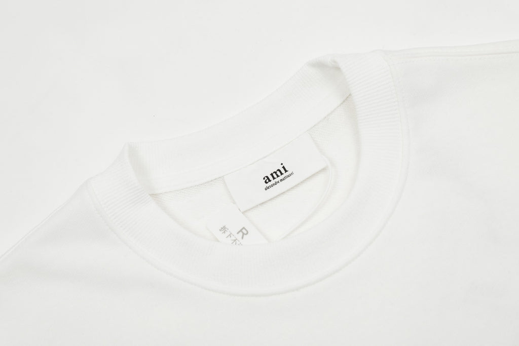 AMI PARIS ハート ロゴ コットン 刺繍 長袖 Tシャツ★人気★