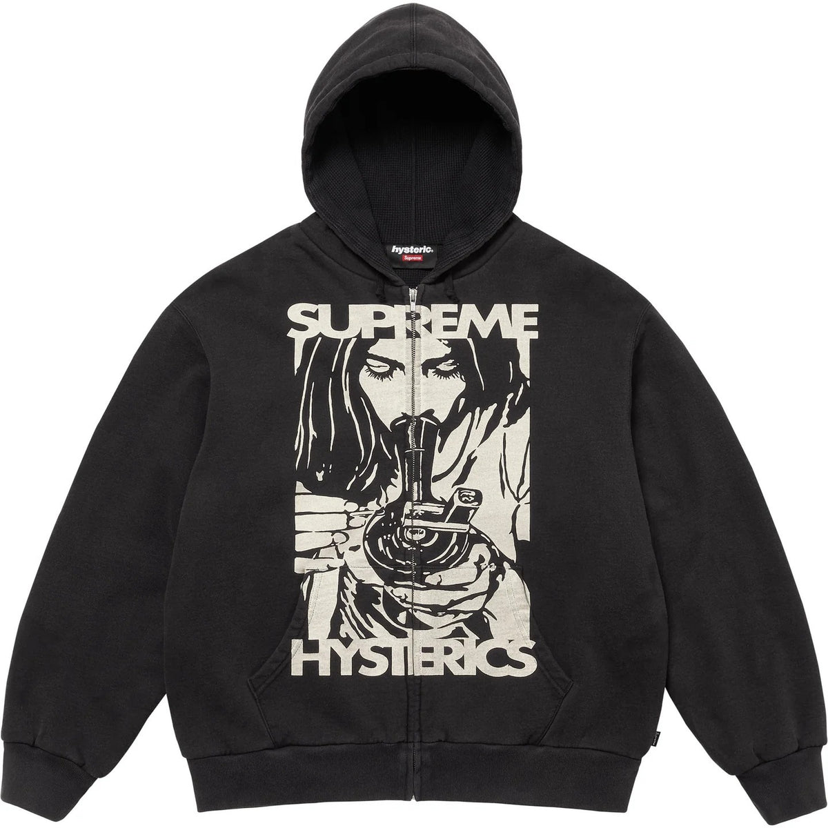 Supreme × HYSTERIC GLAMOUR サーマル裏地 ジップアップパーカー