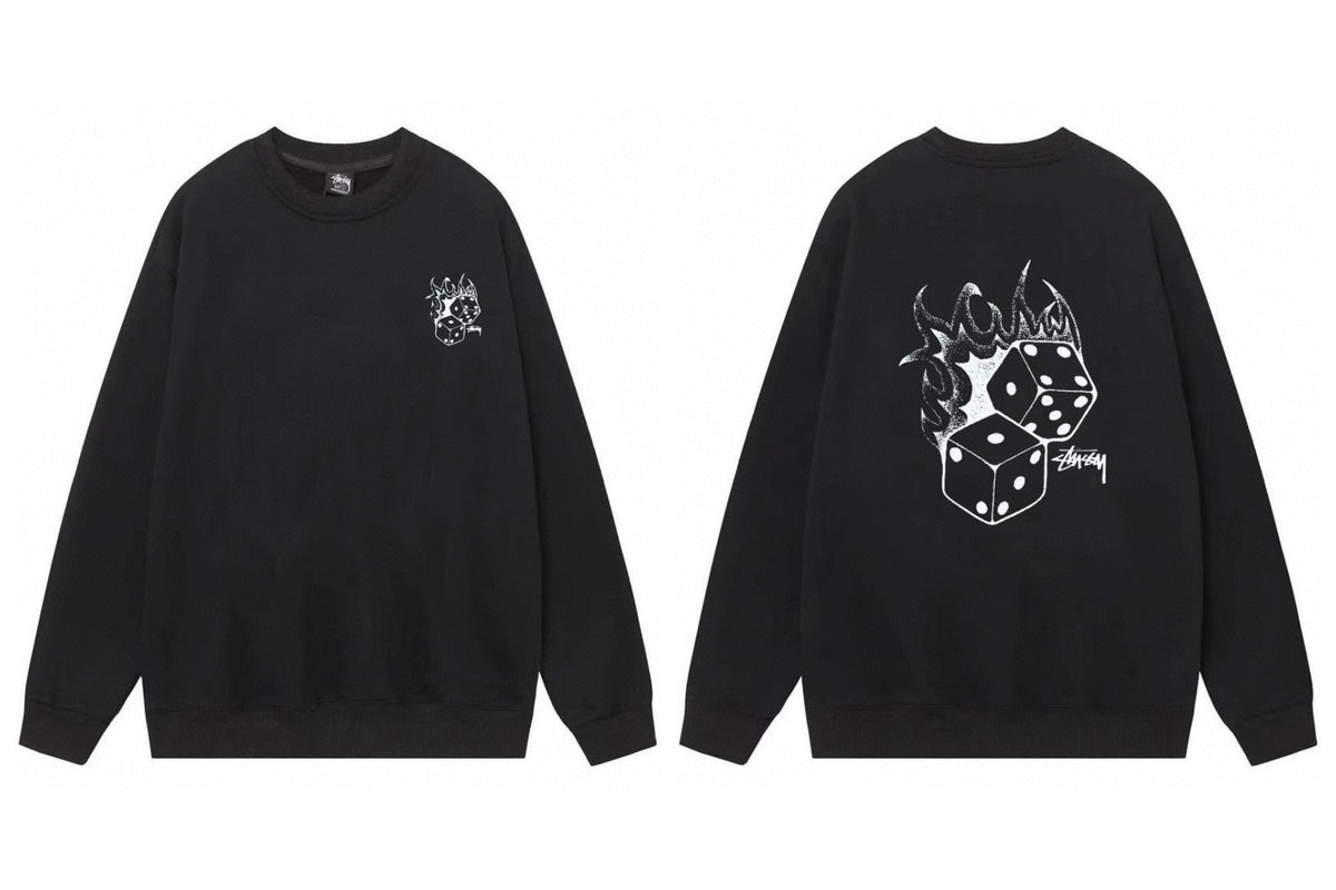 Stussy ステューシー  柔らかい着心地のシンプルスウェット 4色兼用 男女兼用 レディース メンズ 109