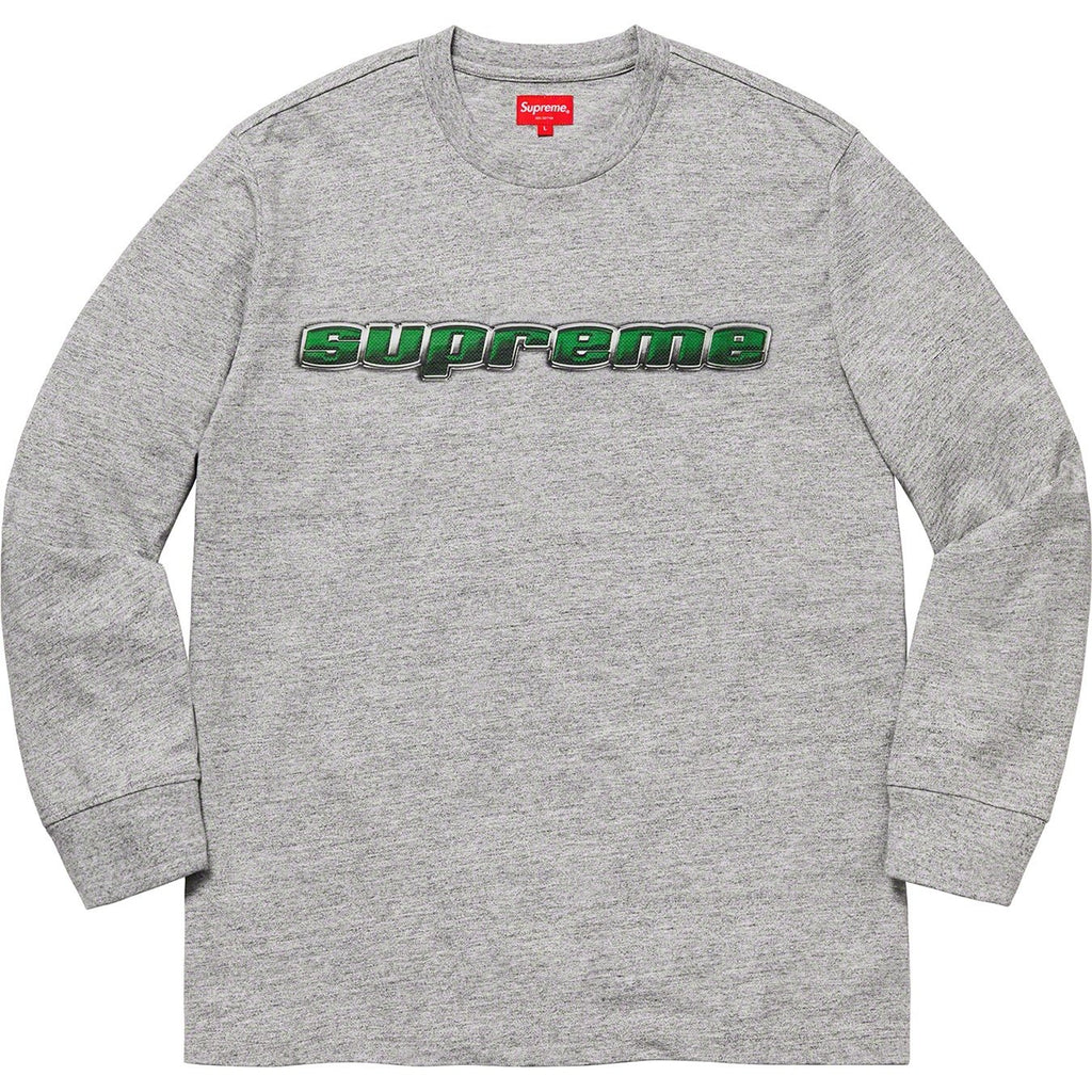 Supreme クロームロゴ 長袖Tシャツ