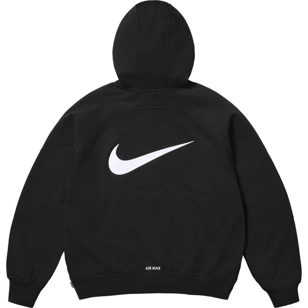 Supreme × Nike 刺繍ロゴ 裏起毛ジップアップパーカー