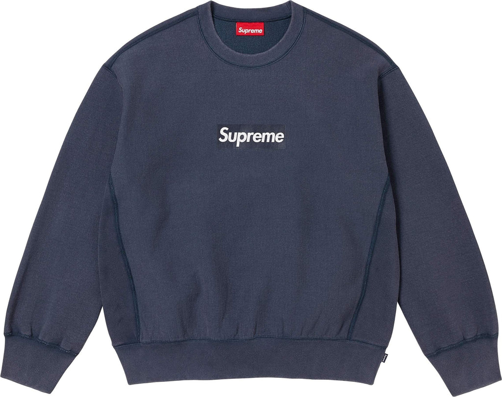 Supreme ウォッシュド ボックスロゴ クルーネックスウェット