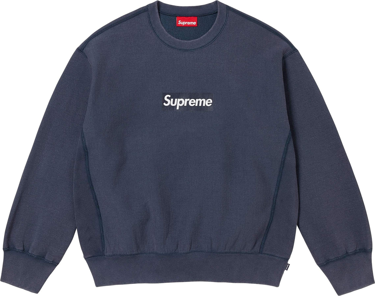 Supreme ウォッシュド ボックスロゴ クルーネックスウェット
