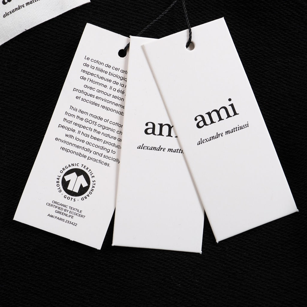 AMI PARIS ハート ロゴ コットン  長袖 Tシャツ★人気★