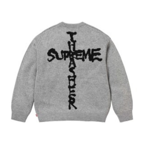 SUPREME FW24 フレイムジョイントレターロゴセーター