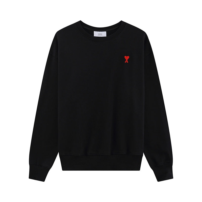 AMI PARIS ハート ロゴ コットン 刺繍 長袖 Tシャツ★人気★