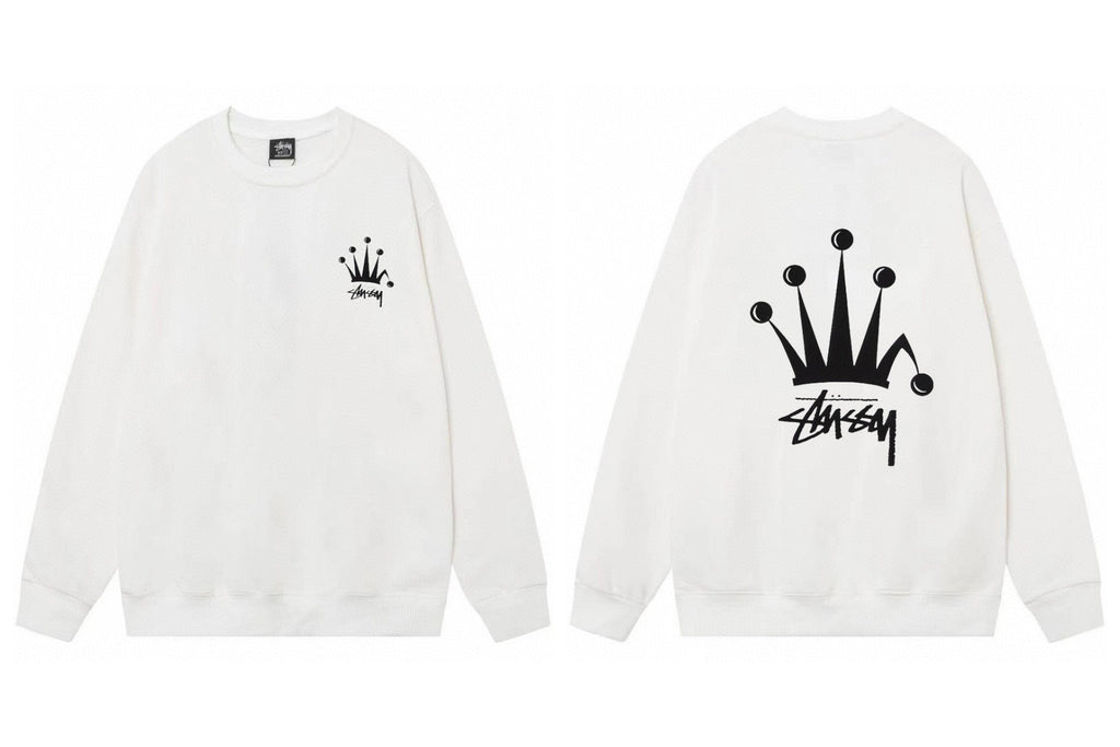 Stussy ステューシー  スポーティーシンプルスウェットシャツ 2色兼用 男女兼用 レディース メンズ 117