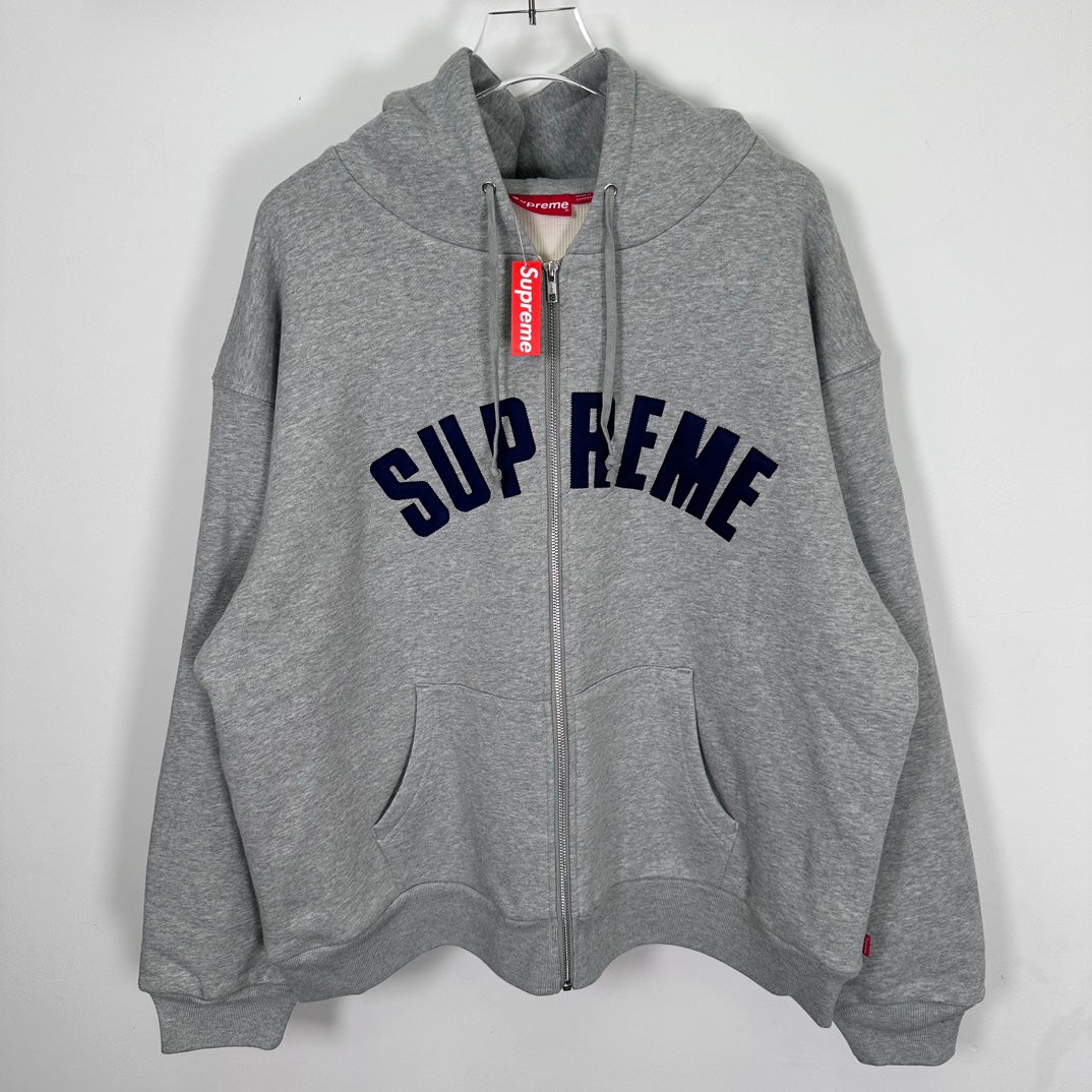 Supreme アーチロゴ サーマル裏地 ジップアップパーカー