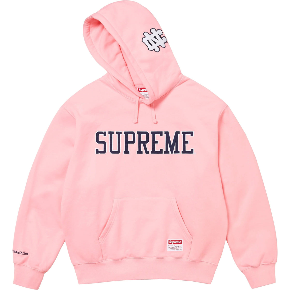Supreme × Mitchell & Ness NCAA スウェットパーカー