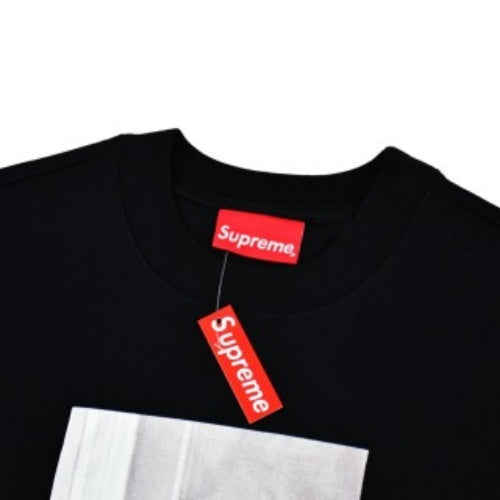 SUPREME THRASHER CREWNECK FW24 フレイムジョイントキャラクタープリントクルーネックプラスベルベットスウェットシャツ