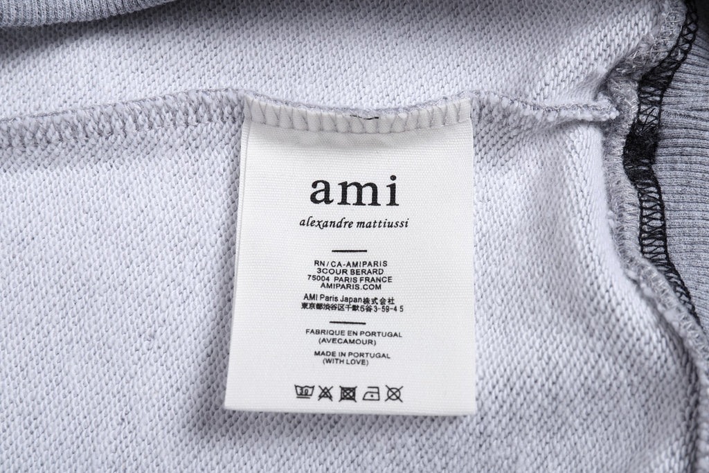 AMI PARIS ハート ロゴ コットン  長袖 Tシャツ★人気★