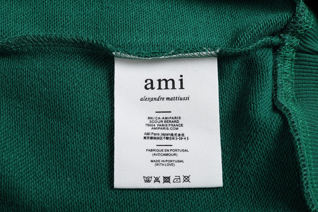 AMI PARIS ハート ロゴ コットン  長袖 Tシャツ★人気★