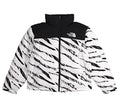 THE NORTH FACE[ノースフェイス] シュプリームプロFW22 ヌプシ ロゴ プリント 配色 鮮やか 表面 ジッパー スタンドカラー ダウン ジャケット 韓国 冬 カップルモデル L