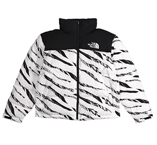 THE NORTH FACE[ノースフェイス] シュプリームプロFW22 ヌプシ ロゴ プリント 配色 鮮やか 表面 ジッパー スタンドカラー ダウン ジャケット 韓国 冬 カップルモデル L