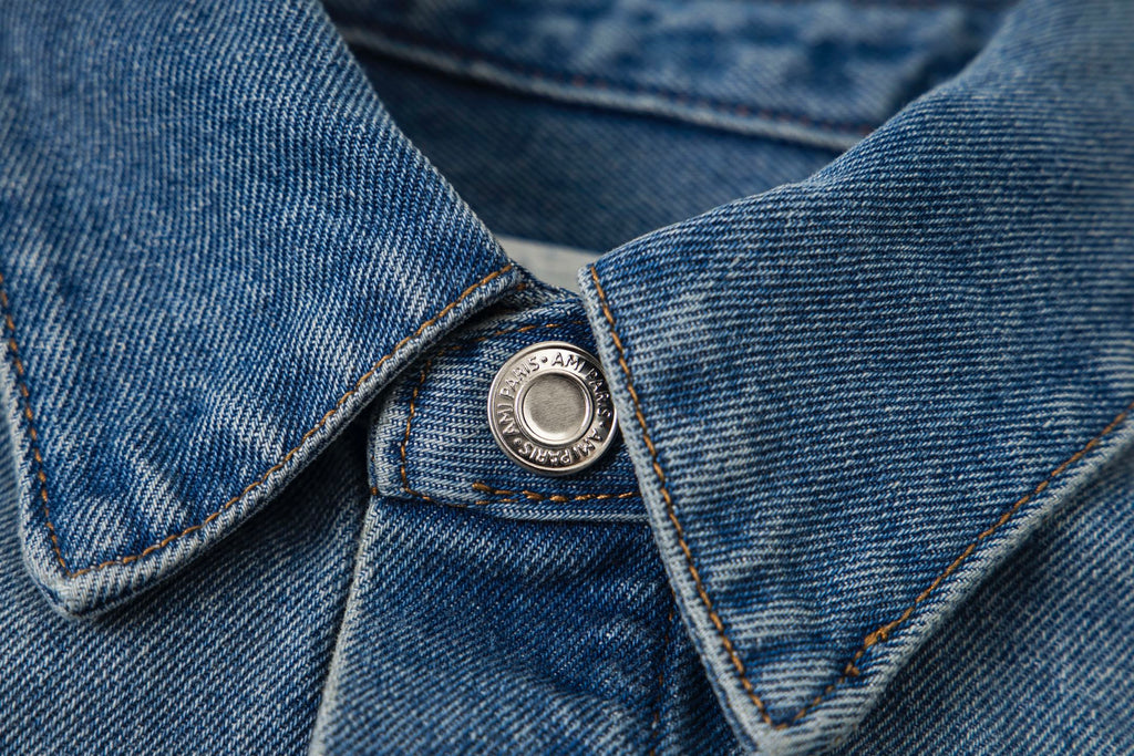 AMI Paris アミ パリス ショートニットハートデニムジャケット