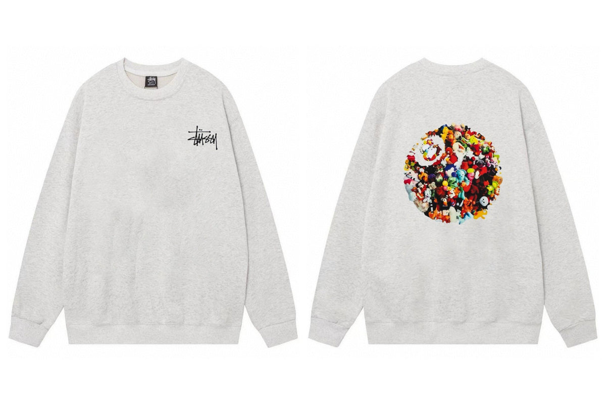 Stussy ステューシー  落ち着いた色合いのスタンダードスウェット 4色兼用 男女兼用 レディース メンズ 120