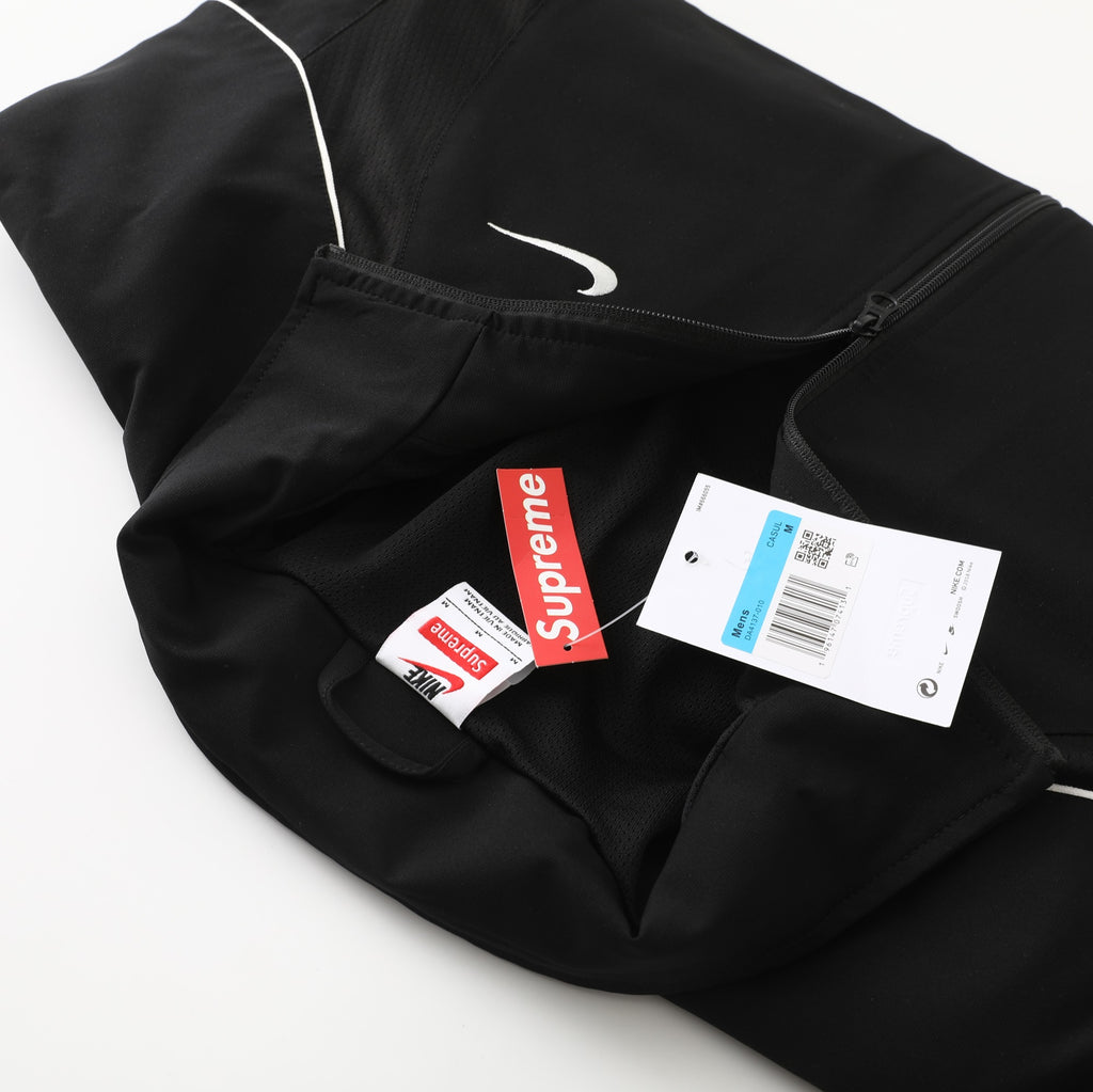 Supreme x Nike SS25 WEEK4 トラックジャケット 袖口に刺繍ロゴ ジップアップ開閉 ユニセックススタイル