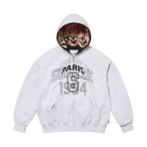 SUPREME シュプリーム 24ss MM6 マルジェラ ジョイント スカル ゴーストファイア デストラクション ジッパー パーカー