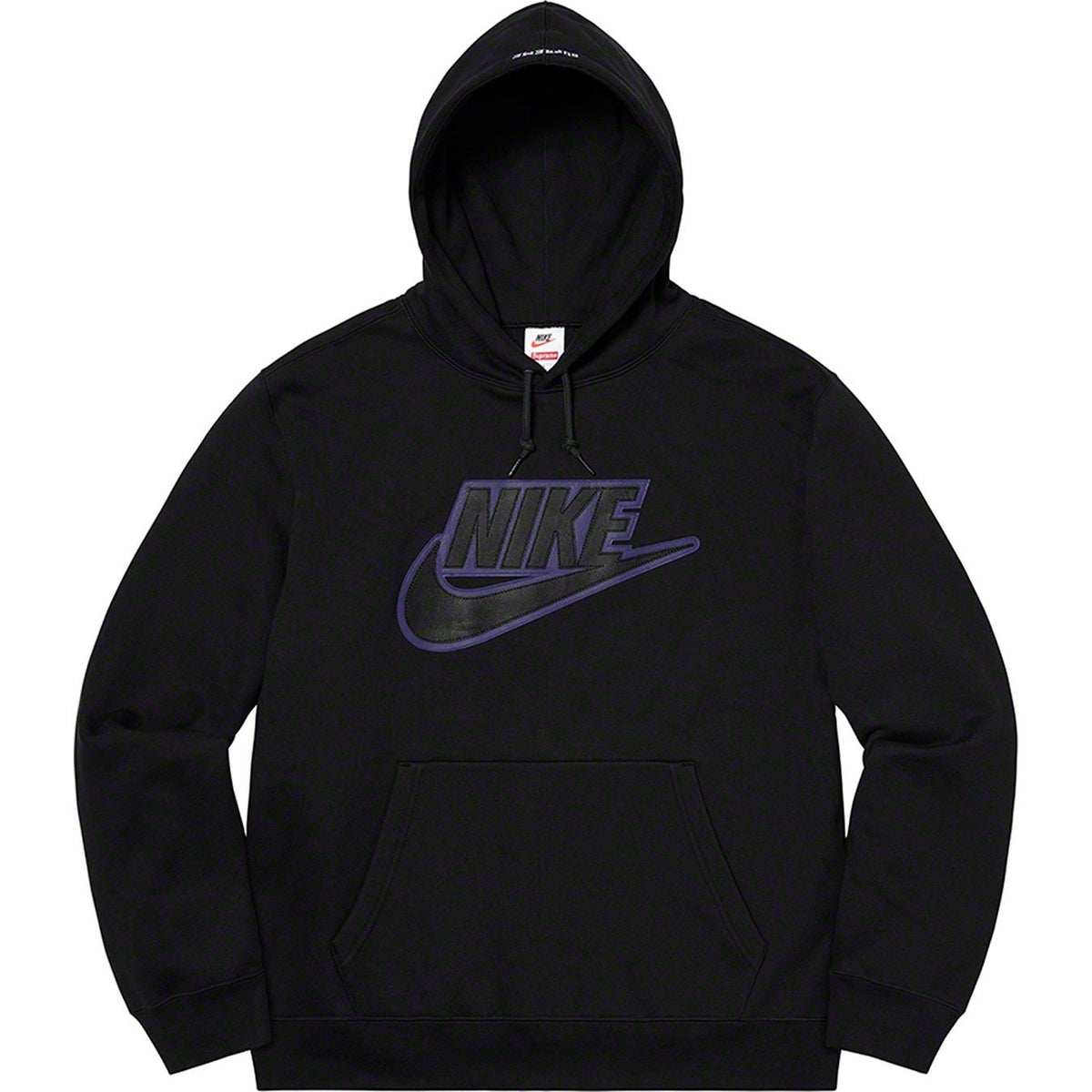 Supreme × Nike レザーアップリケ スウェットパーカー