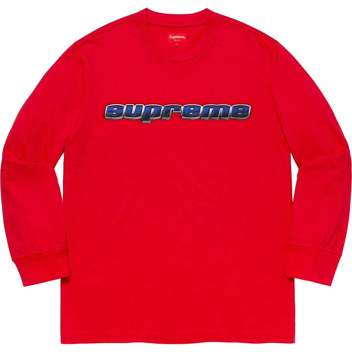 Supreme クロームロゴ 長袖Tシャツ