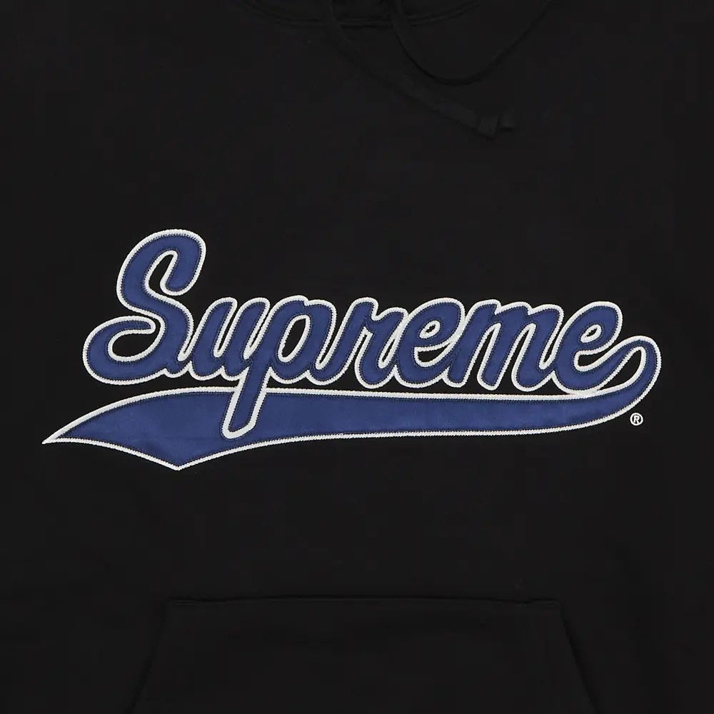 Supreme × Mitchell & Ness NCAA スウェットパーカー ブラック