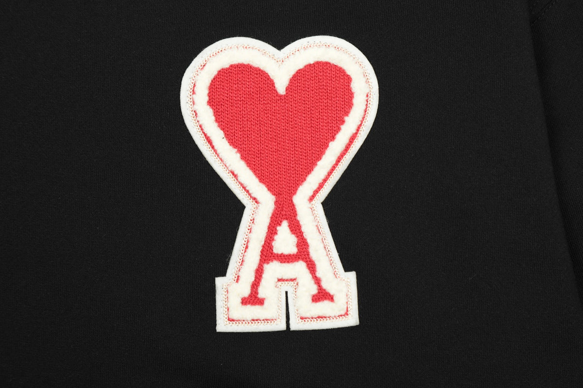 AMI PARIS ハート ロゴ コットン 刺繍 長袖 Tシャツ★人気★