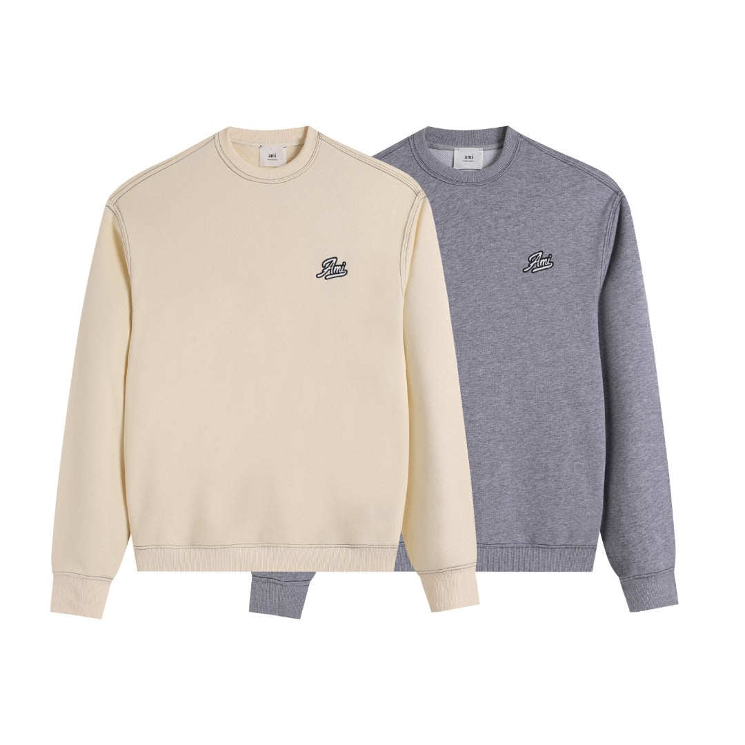 AMI PARIS ハート ロゴ コットン  長袖 Tシャツ★人気★