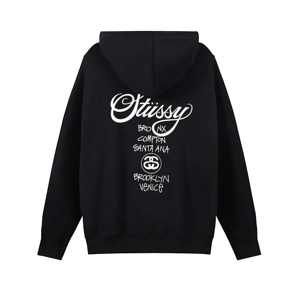 Stussy ステューシー  ゆったりとしたシルエットのフード付きパーカー 3色兼用 男女兼用 レディース メンズ S606